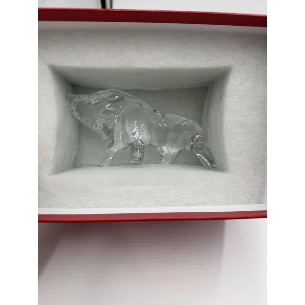 Baccarat France Crystal Zodiac Collection Clear Boar Figurine 2019 NIB Mint